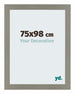 Mura MDF Bilderrahmen 75x98cm Anthrazit Vorne Messe | Yourdecoration.de