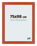 Mura MDF Bilderrahmen 75x98cm Orange Vorne Messe | Yourdecoration.de