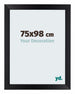 Mura MDF Bilderrahmen 75x98cm Schwarz Matt Vorne Messe | Yourdecoration.de