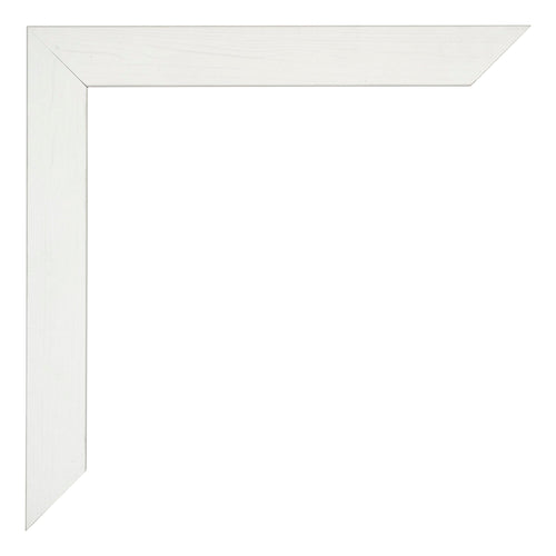 Mura MDF Bilderrahmen 75x98cm Weiss Gewischt Detail Ecke | Yourdecoration.de