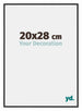 New York Aluminium Bilderrahmen 20x28cm Schwarz Matt Vorne Messe | Yourdecoration.de