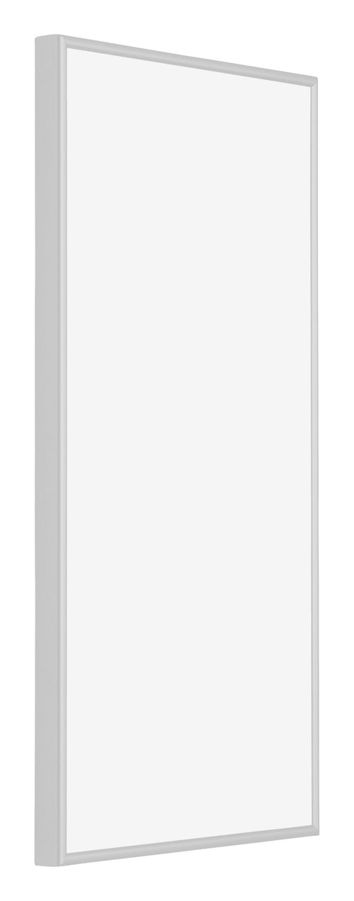 New York Aluminium Bilderrahmen 20x40cm Silber Matt Vorne Schrag | Yourdecoration.de
