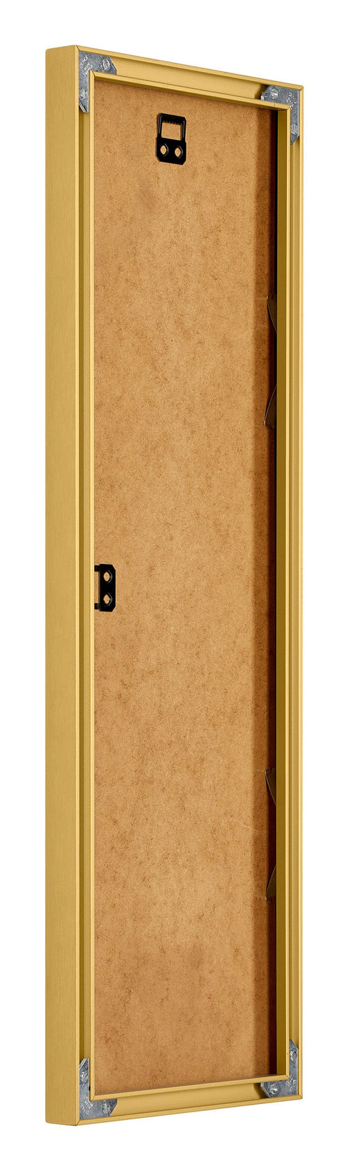 New York Aluminium Bilderrahmen 20x60cm Gold Glanz Rucksteite Schrag | Yourdecoration.de