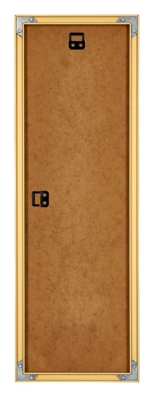 New York Aluminium Bilderrahmen 20x60cm Gold Glanz Rucksteite | Yourdecoration.de