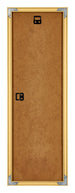 New York Aluminium Bilderrahmen 20x60cm Gold Glanz Rucksteite | Yourdecoration.de
