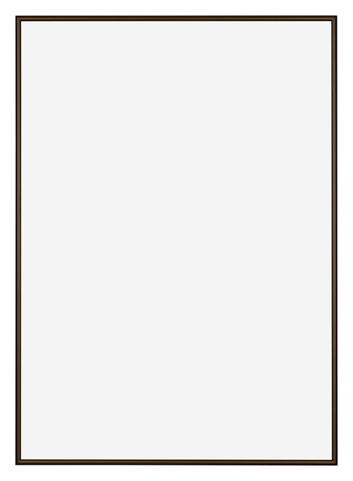 New York Aluminium Bilderrahmen 25x35 Nussbaum Struktur Vorne | Yourdecoration.de