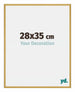 New York Aluminium Bilderrahmen 28x35cm Gold Glanz Vorne Messe | Yourdecoration.de