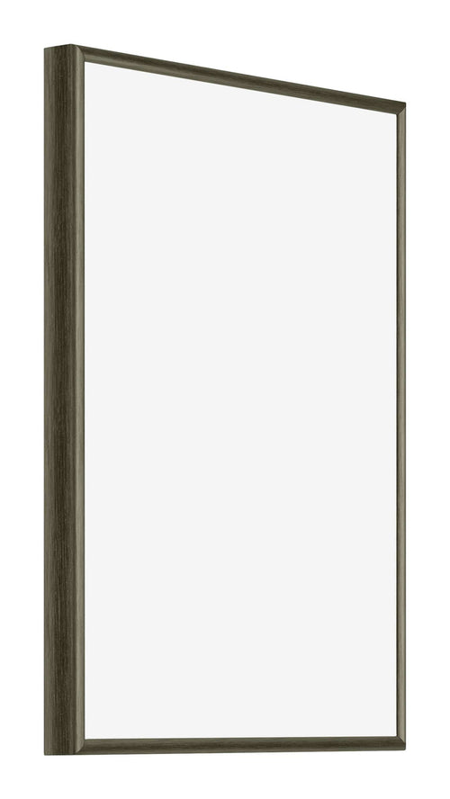 New York Aluminium Bilderrahmen 30x40cm Mercury Struktur Vorne Schrag | Yourdecoration.de