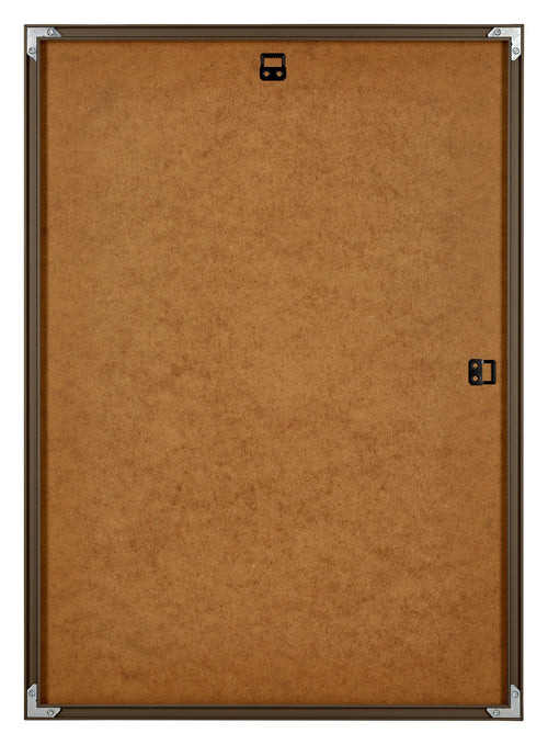 New York Aluminium Bilderrahmen 30x42cm Nussbaum Struktur Rucksteite | Yourdecoration.de