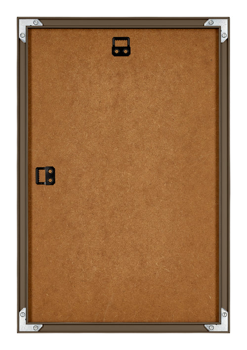 New York Aluminium Bilderrahmen 30x45cm Nussbaum Struktur Rucksteite | Yourdecoration.de