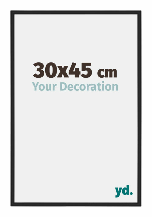 New York Aluminium Bilderrahmen 30x45cm Schwarz Matt Vorne Messe | Yourdecoration.de