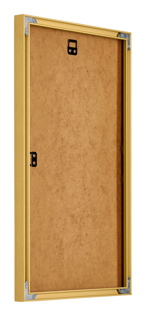New York Aluminium Bilderrahmen 30x50cm Gold Glanz Rucksteite Schrag | Yourdecoration.de