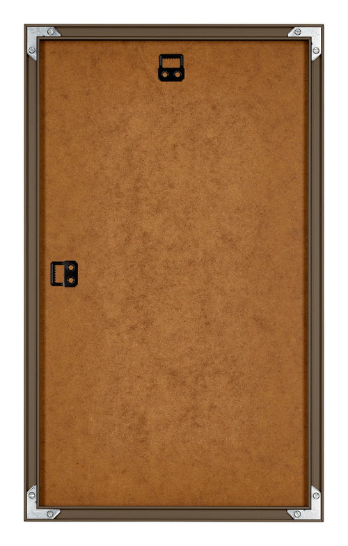 New York Aluminium Bilderrahmen 30x50cm Nussbaum Struktur Rucksteite | Yourdecoration.de