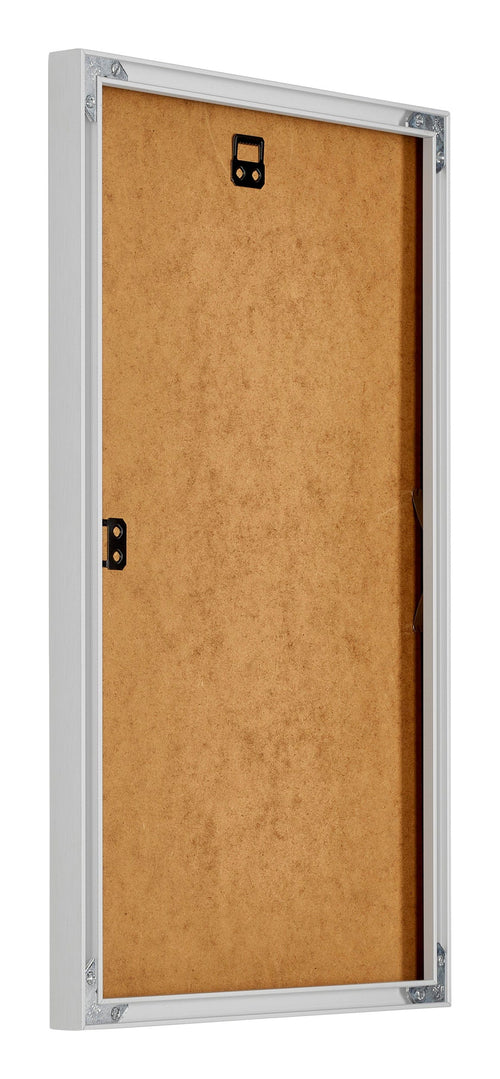 New York Aluminium Bilderrahmen 30x50cm Silber Matt Rucksteite Schrag | Yourdecoration.de