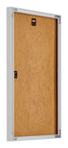 New York Aluminium Bilderrahmen 30x50cm Silber Matt Rucksteite Schrag | Yourdecoration.de