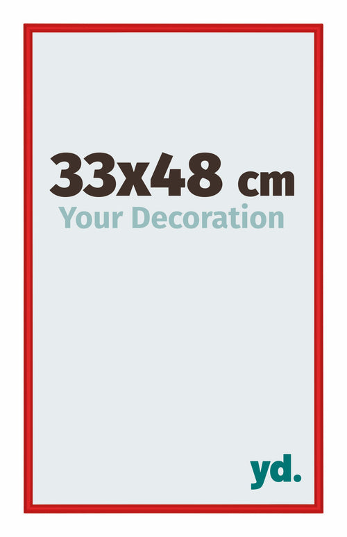 New York Aluminium Bilderrahmen 33x48cm Ferrari Rot Vorne Messe | Yourdecoration.de