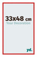 New York Aluminium Bilderrahmen 33x48cm Ferrari Rot Vorne Messe | Yourdecoration.de