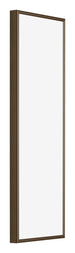 New York Aluminium Bilderrahmen 33x98cm Nussbaum Struktur Vorne Schrag | Yourdecoration.de