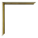 New York Aluminium Bilderrahmen 37 5x98cm Goldglanz Detail Ecke | Yourdecoration.de
