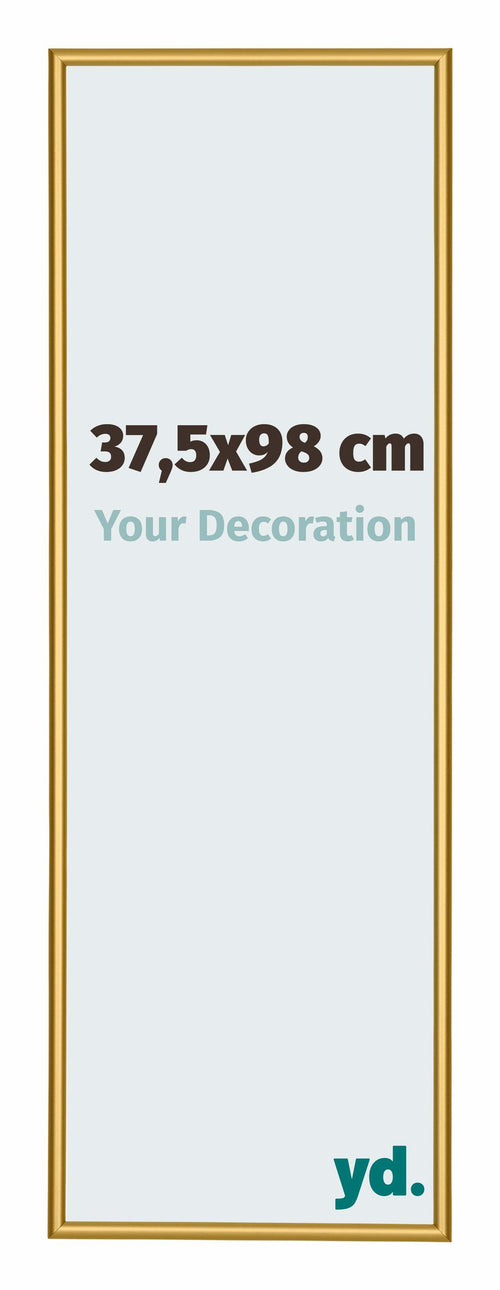 New York Aluminium Bilderrahmen 37 5x98cm Goldglanz Vorne Messe | Yourdecoration.de