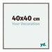 New York Aluminium Bilderrahmen 40x40cm Mercury Struktur Vorne Messe | Yourdecoration.de