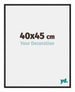 New York Aluminium Bilderrahmen 40x45cm Schwarz Matt Vorne Messe | Yourdecoration.de