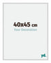New York Aluminium Bilderrahmen 40x45cm Silber Matt Vorne Messe | Yourdecoration.de