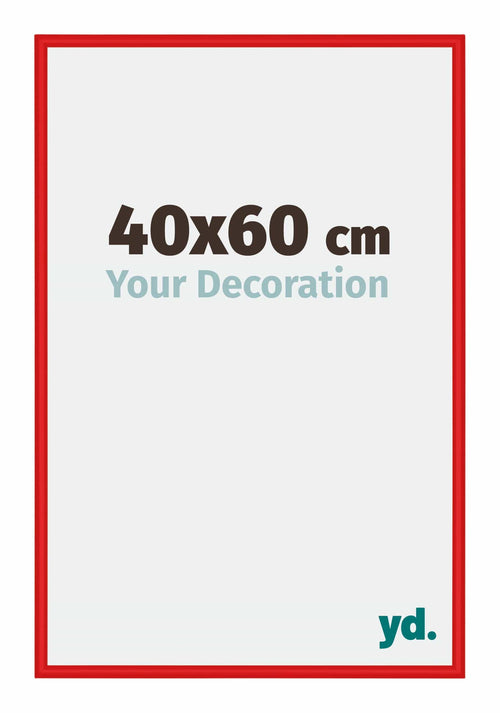 New York Aluminium Bilderrahmen 40x60cm Rot Ferrari Vorne Messe | Yourdecoration.de