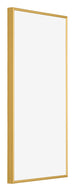 New York Aluminium Bilderrahmen 40x70cm Gold Glanz Vorne Schrag | Yourdecoration.de