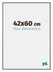 New York Aluminium Bilderrahmen 42x60cm Mercury Struktur Vorne Messe | Yourdecoration.de