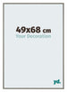 New York Aluminium Bilderrahmen 49x68cm Merkury Struktur Vorne Messe | Yourdecoration.de