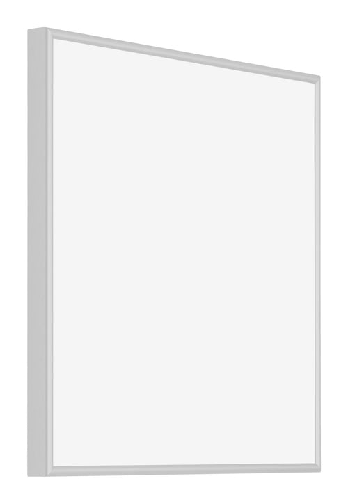 New York Aluminium Bilderrahmen 50x50cm Silber Matt Vorne Schrag | Yourdecoration.de