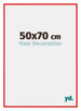 New York Aluminium Bilderrahmen 50x70cm Rot Ferrari Vorne Messe | Yourdecoration.de