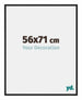 New York Aluminium Bilderrahmen 56x71cm Schwarz Matt Vorne Messe | Yourdecoration.de