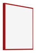 New York Aluminium Bilderrahmen 60x60cm Rot Ferrari Vorne Schrag | Yourdecoration.de