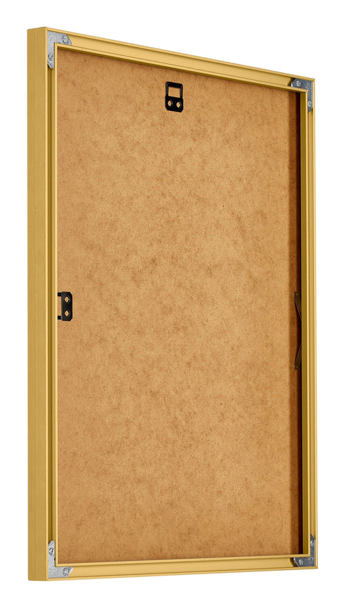 New York Aluminium Bilderrahmen 60x70cm Gold Glanz Rucksteite Schrag | Yourdecoration.de