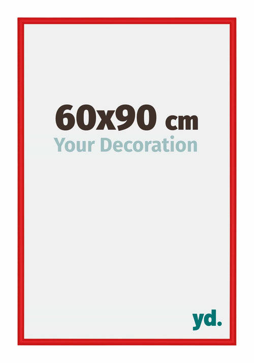 New York Aluminium Bilderrahmen 60x90cm Rot Ferrari Vorne Messe | Yourdecoration.de