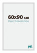 New York Aluminium Bilderrahmen 60x90cm Silber Matt Vorne Messe | Yourdecoration.de