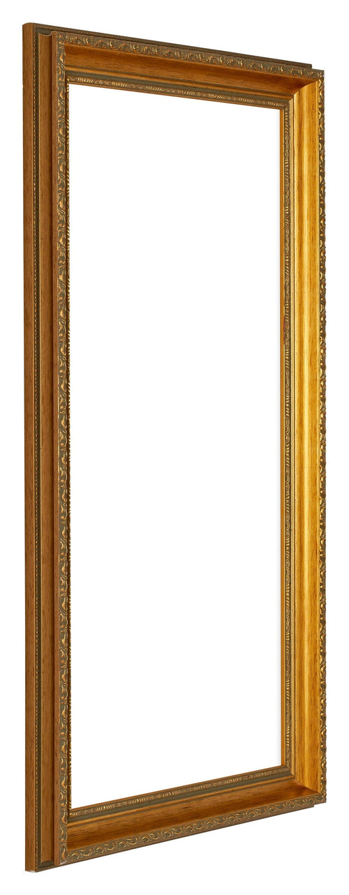 Oxford Holz Bilderrahmen 45x80cm Gold Antik Vorne Schrag | Yourdecoration.de