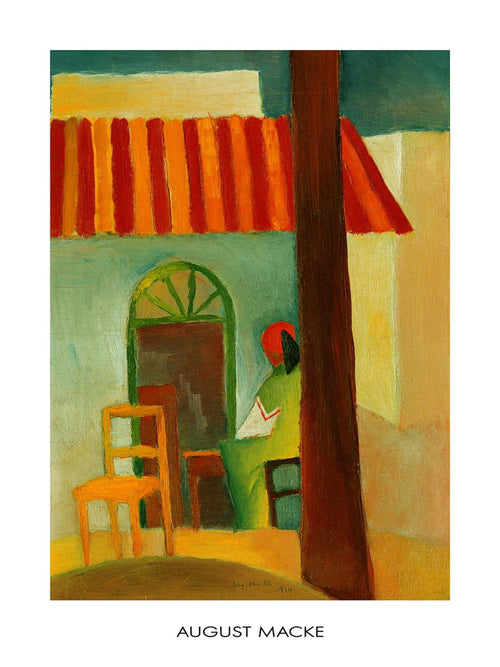 PGM AM 303 August Macke Caffe Turco Kunstdruck 60x80cm | Yourdecoration.de