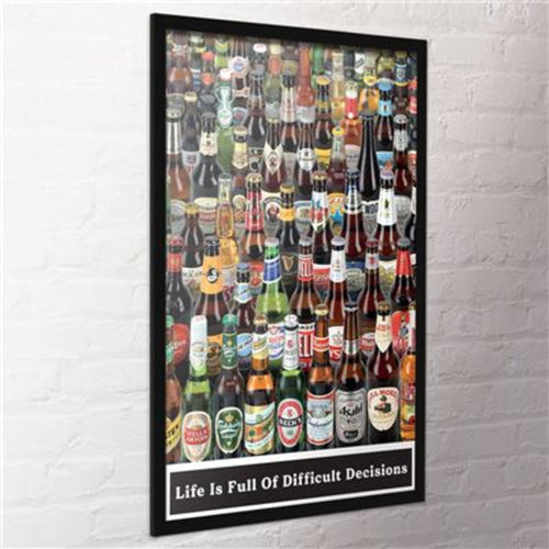 Poster Beers Life Is Full Of Difficult Choices 61x91 5cm PP2400016 2 | Yourdecoration.de