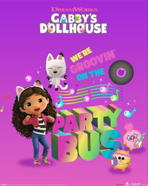 Poster Gabbys Doll House Party Bus 40x50cm MPP2501422 | Yourdecoration.de