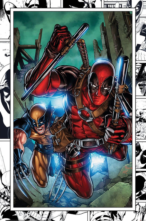 Poster Marvel Comics Wolverine and Deadpool 61x91 5cm PP2400604 | Yourdecoration.de