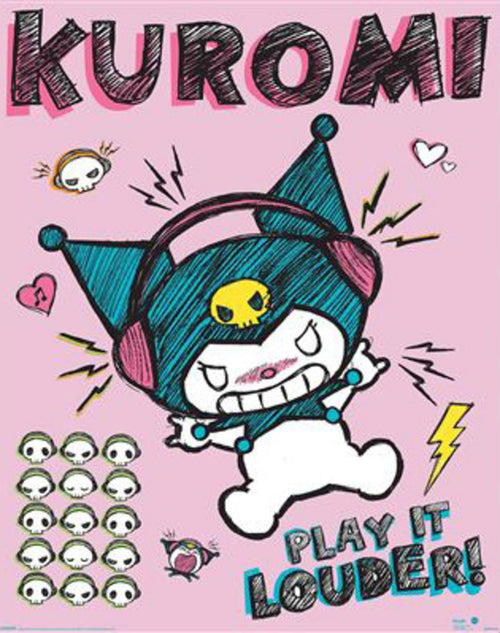 Poster Sanrio Kurom Louder 40x50cm MPP2501443 | Yourdecoration.de