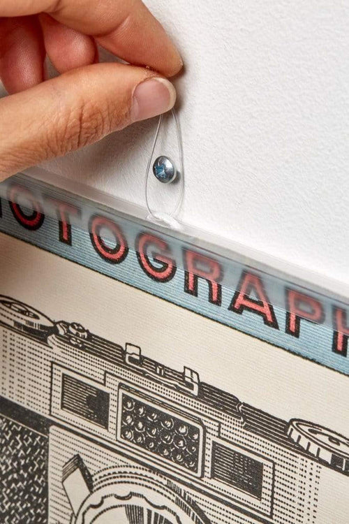 Posterhänger Transparent 100cm mit aufhangauge | Yourdecoration.de