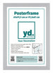 Posterrahmen 61x91,5cm Silber MDF Vorne Inlay | Yourdecoration.de
