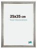 Sheffield Holz Bilderrahmen 25x35cm Silber Schwarz Gewischt Vorne Messe | Yourdecoration.de