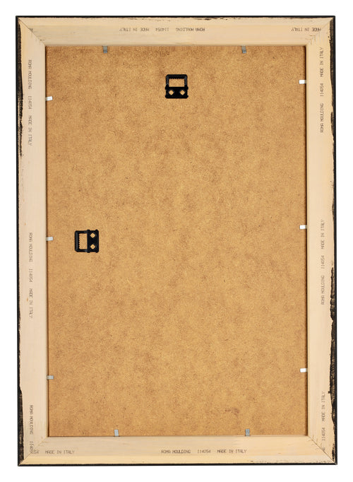 Sheffield Holz Bilderrahmen 40x60cm Schwarz Gold Gewischt Rucksteite | Yourdecoration.de