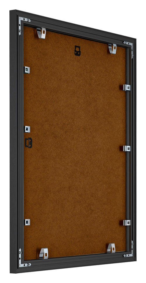 Tucson Aluminium Bilderrahmen 24x30cm Schwarz Gebürstet Rucksteite Schrag | Yourdecoration.de