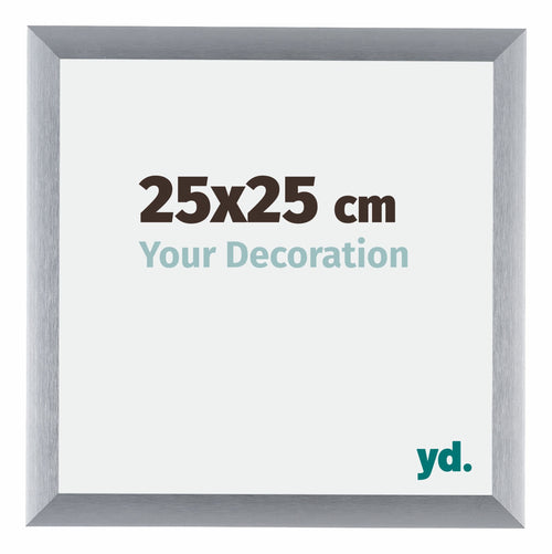 Tucson Aluminium Bilderrahmen 25x25cm Silber Gebürstet Vorne Messe | Yourdecoration.de